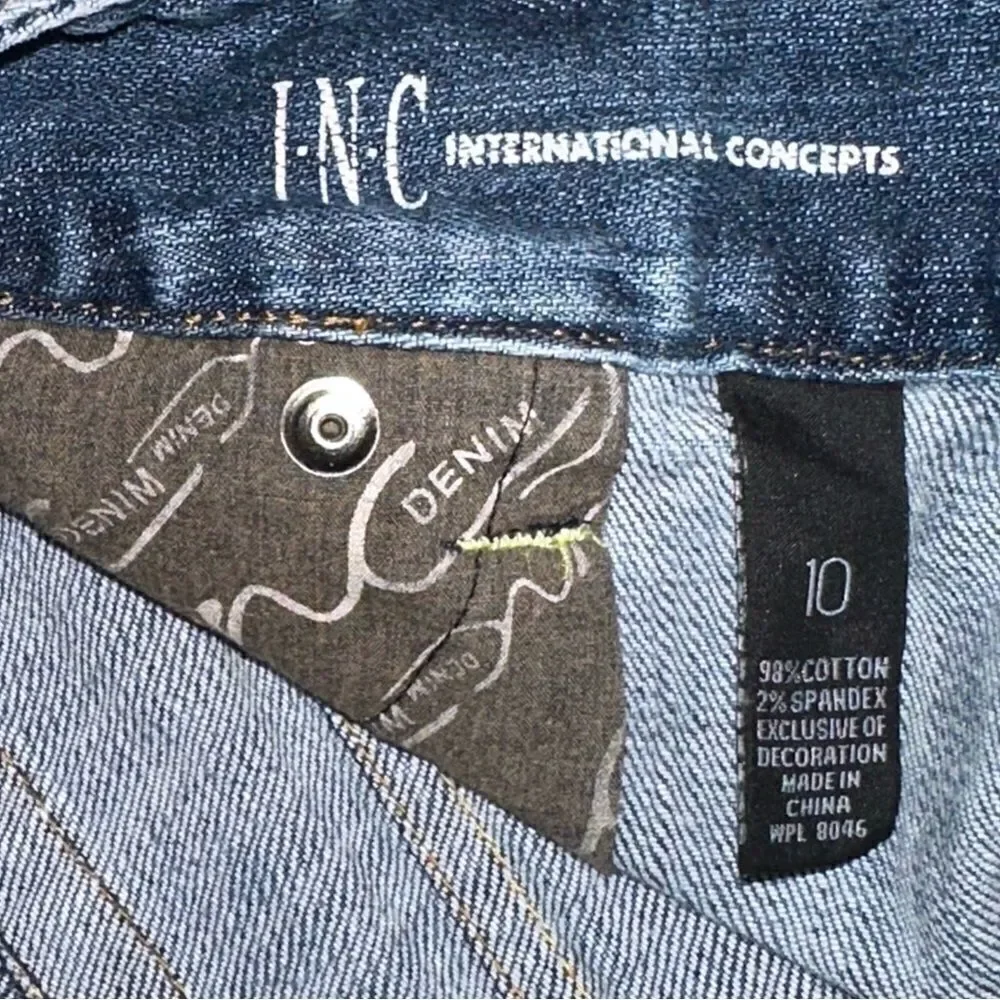 INC Beaded  Denim Shorts